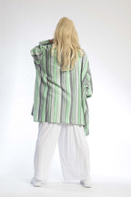 Summer jacket in mullet shape made of airy linen look quality, Candy in Kiwi