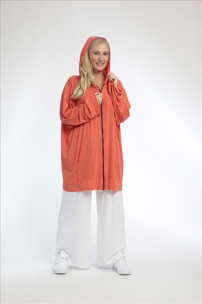 Sommer Jacke in gerader Form aus er Slinky Qualität, Feline-Slinky in Orange