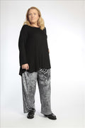 Winter trousers in a straight shape made of velor quality, Niks in grey