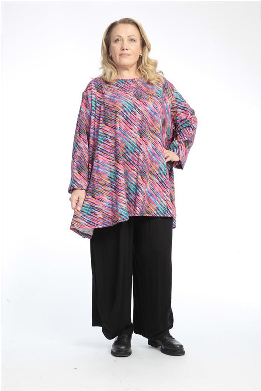 Winter Big Shirt in A-Form aus er Jersey Qualität, Oda in Multicolor