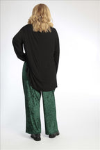 Winter Hose in gerader Form aus er Velour Qualität, Niks in Grün