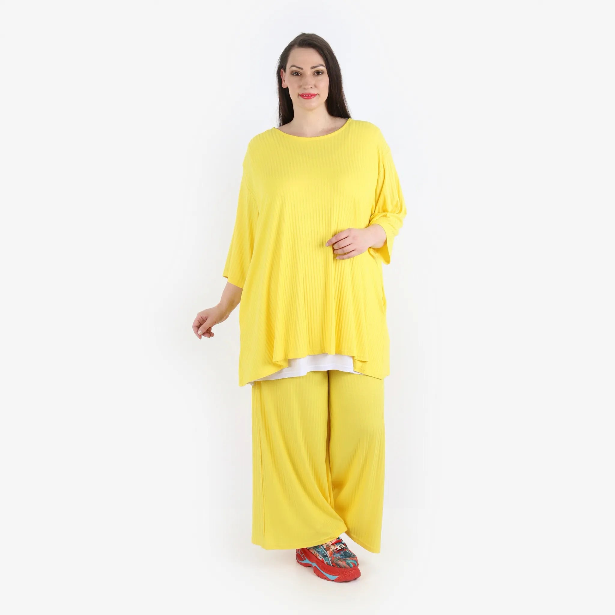 Papita 6937 Trousers, Lemon Yellow