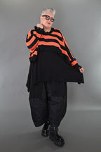 Jeté AKH Premium 2537, noir-orange