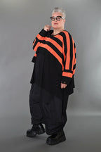 Jeté AKH Premium 2537, noir-orange