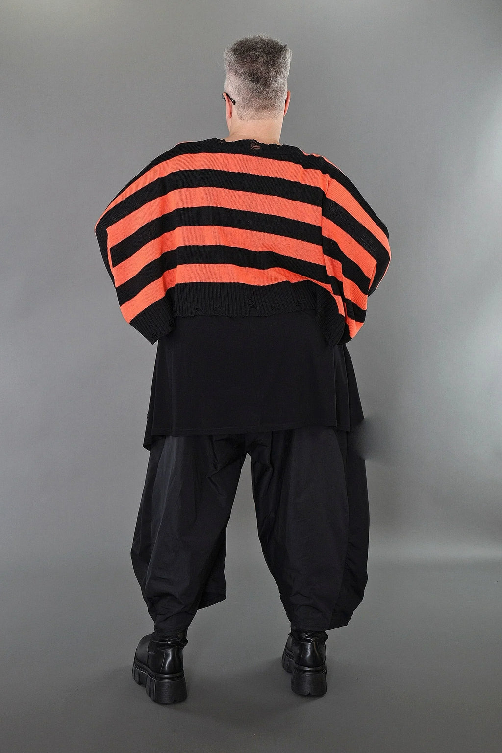 Jeté AKH Premium 2537, noir-orange