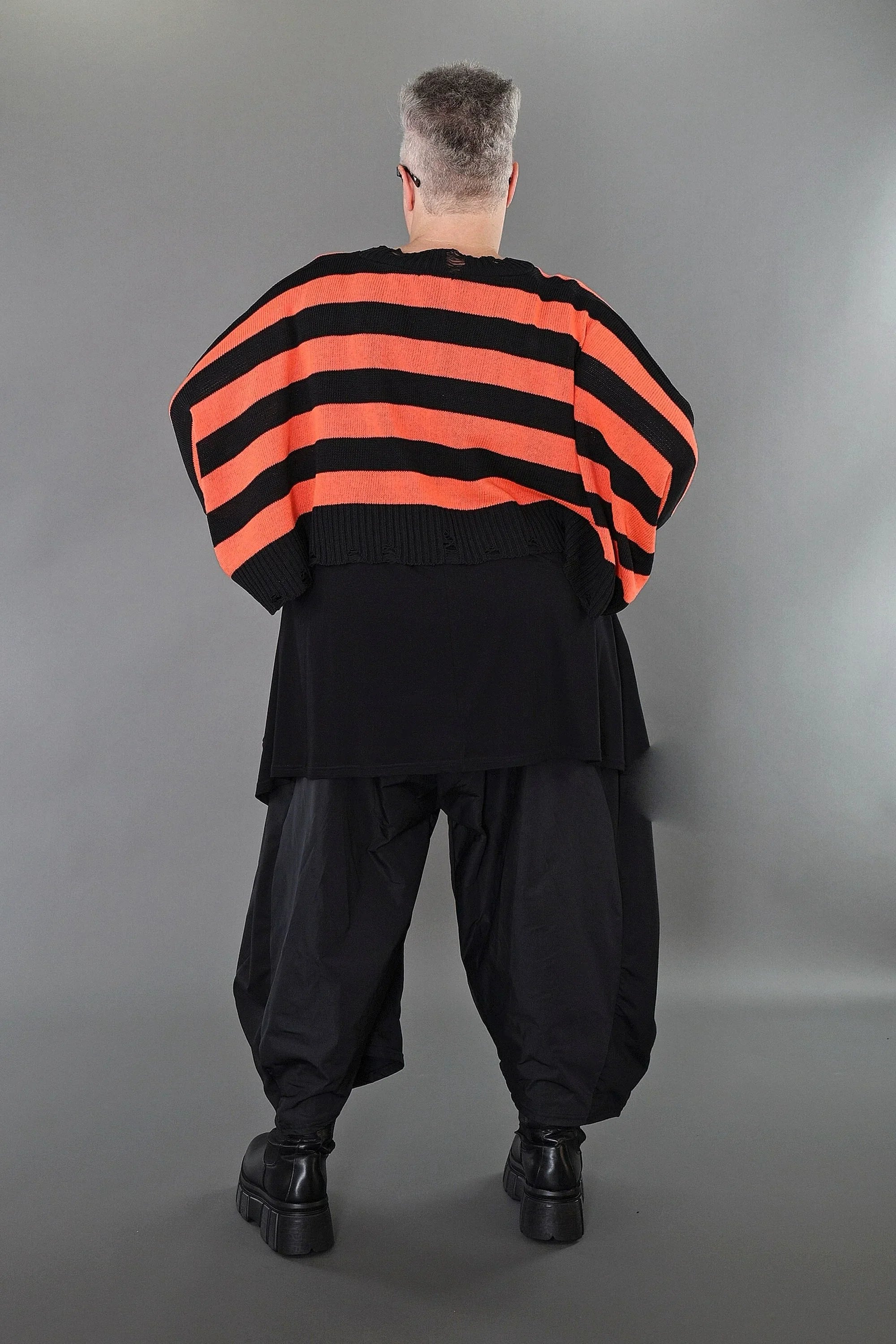 Jeté AKH Premium 2537, noir-orange