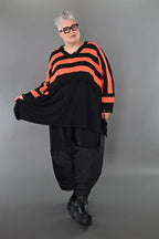 Jeté AKH Premium 2537, noir-orange