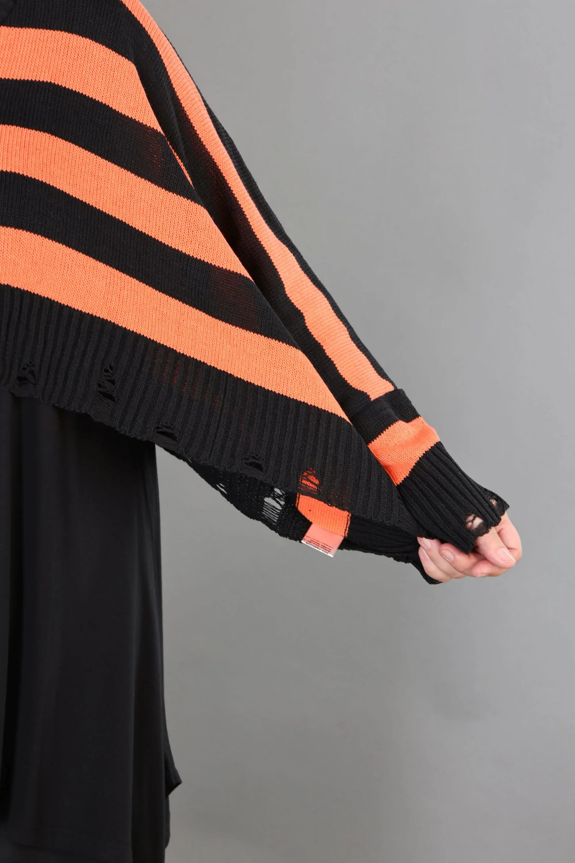 Jeté AKH Premium 2537, noir-orange