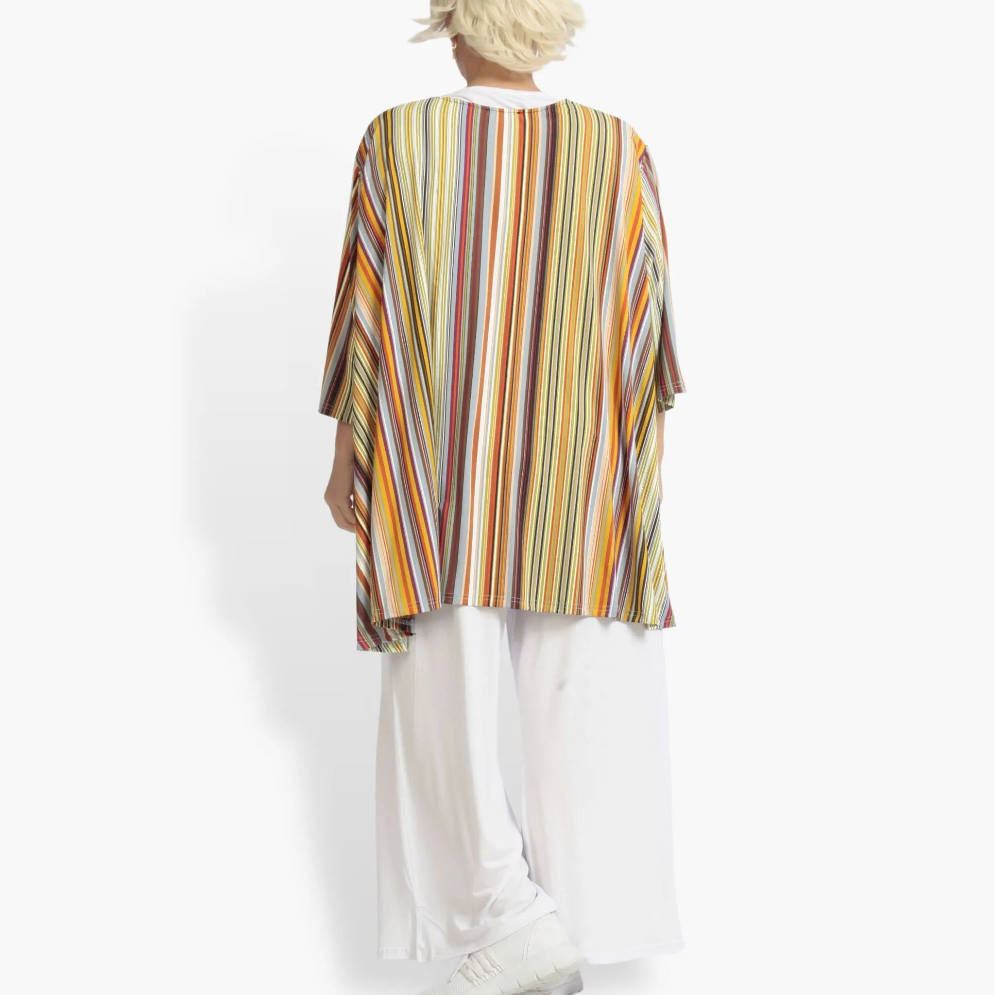 Sommer Jacke in A-Form aus stretcher Slinky Qualität, River in Cognac