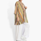 Sommer Jacke in A-Form aus stretcher Slinky Qualität, River in Cognac