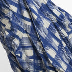 Summer coat in a ruffled shape made of airy poplin quality, Arabella in blue-gray