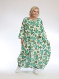 Summer jacket in mullet shape made of light mousseline quality, Azure in green