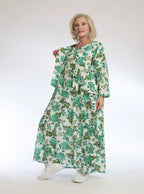 Summer jacket in mullet shape made of light mousseline quality, Azure in green