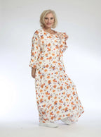 Summer jacket in mullet shape made of airy poplin quality, Zinnia in orange