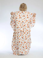 Summer jacket in mullet shape made of airy poplin quality, Zinnia in orange