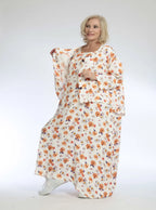 Summer jacket in mullet shape made of airy poplin quality, Zinnia in orange