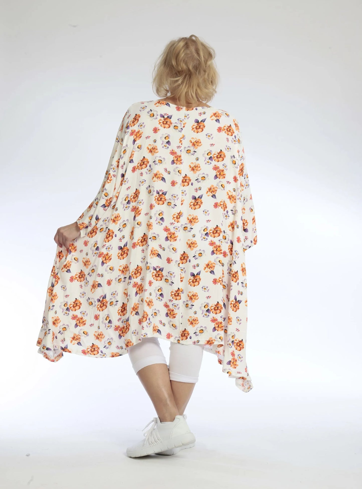 Sommer Jacke in A-Form aus luftiger Popeline Qualität, Zinnia in Orange