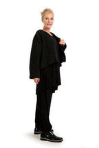 Winter jacket in a rounded shape made of warm wool blend quality, Karina in anthracite