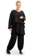 Winter jacket in a rounded shape made of warm wool blend quality, Karina in anthracite