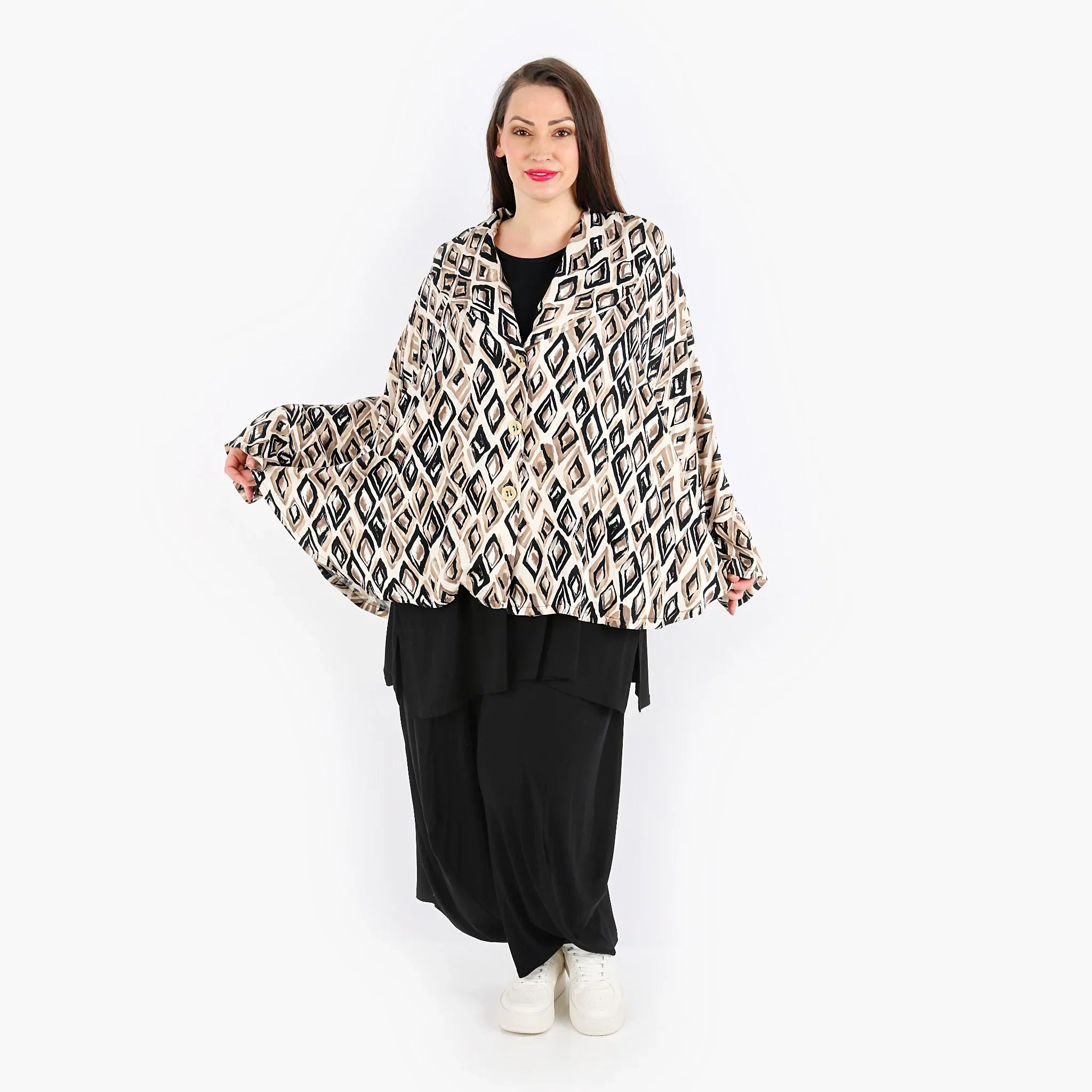 AKH 140 Jacket, Beige-Black-Cognac