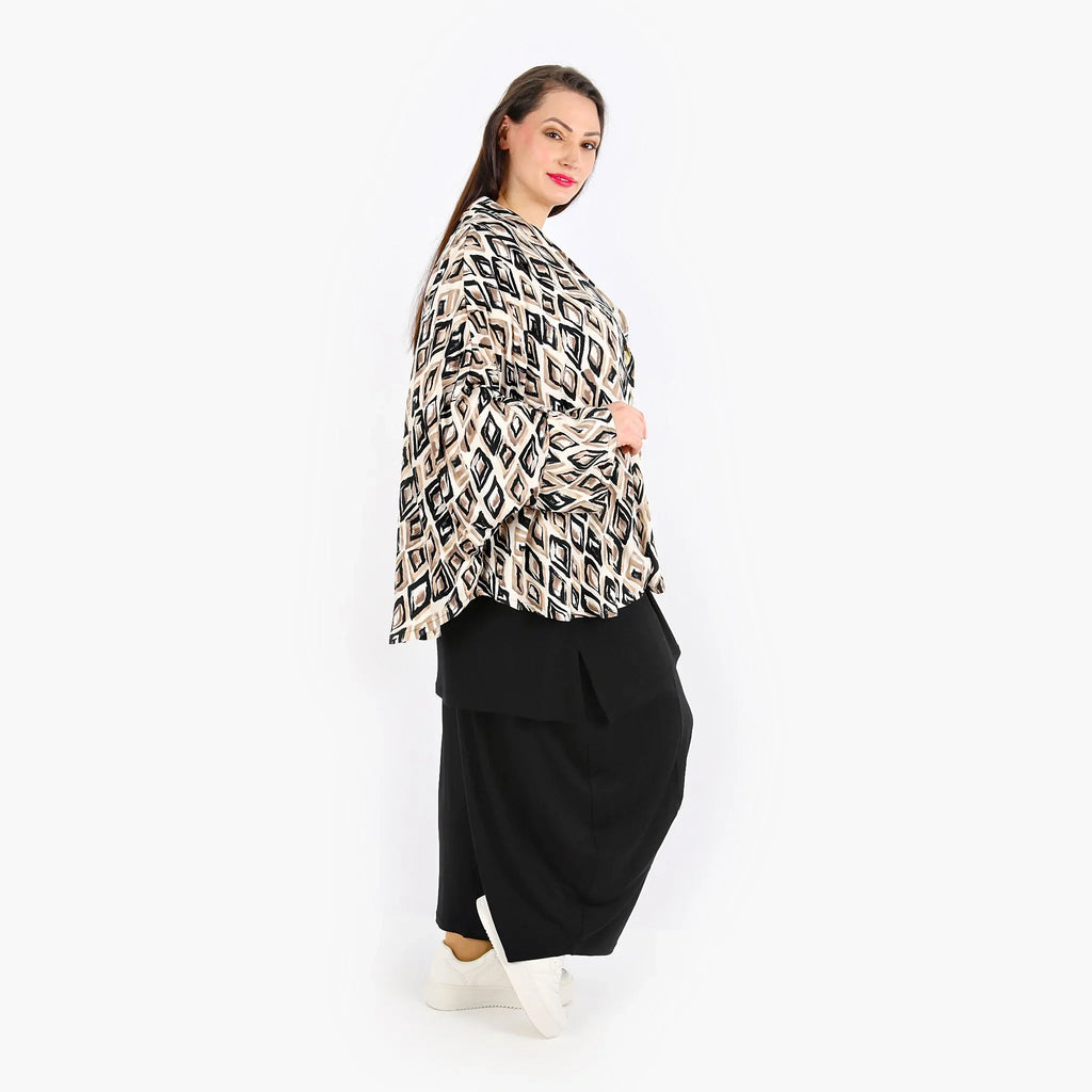 AKH 140 Jacket, Beige-Black-Cognac