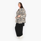 AKH 140 Jacket, Beige-Black-Cognac