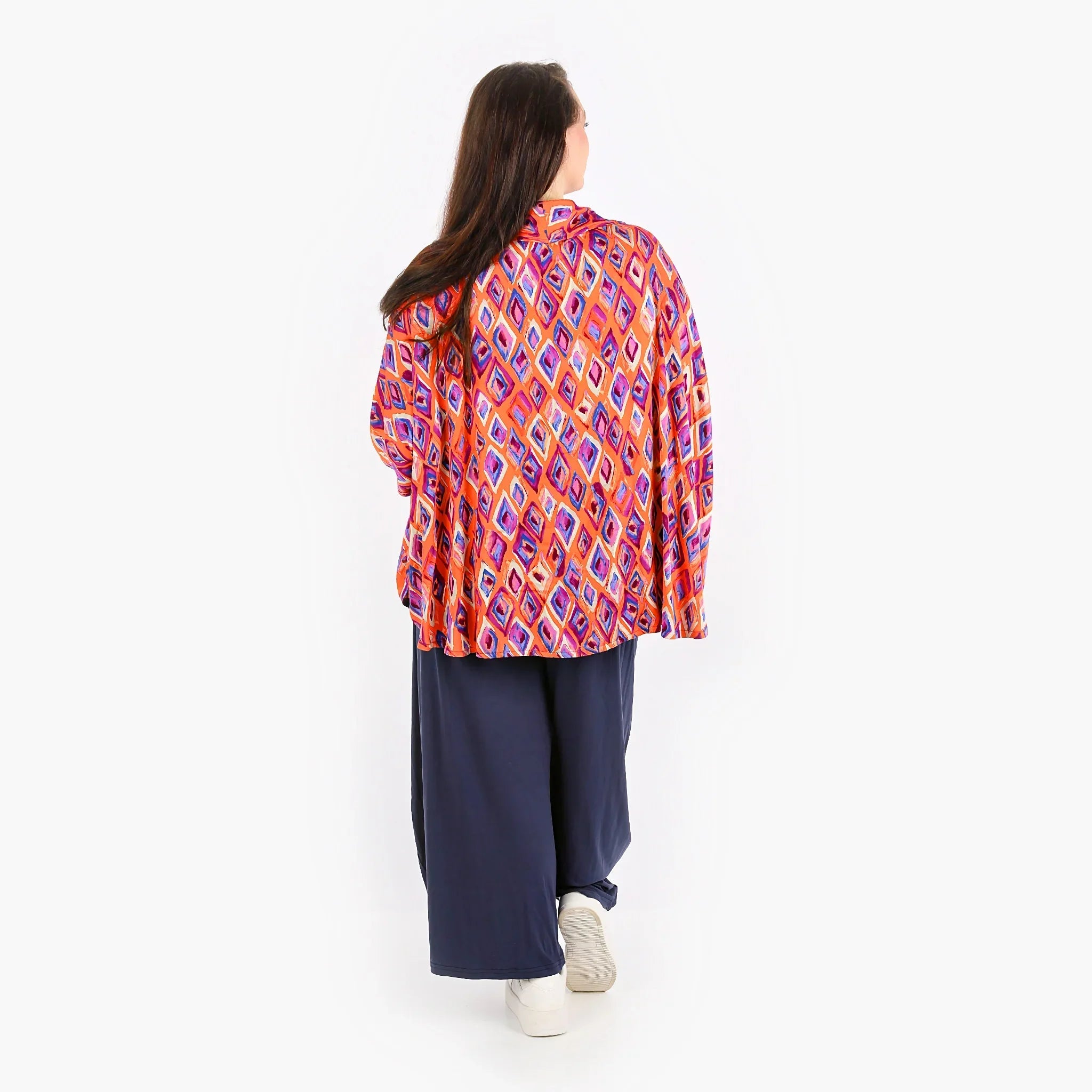 AKH 140 jacket, orange-violet-blue