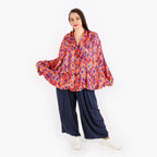 AKH 140 jacket, orange-violet-blue