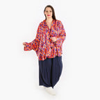 AKH 140 jacket, orange-violet-blue