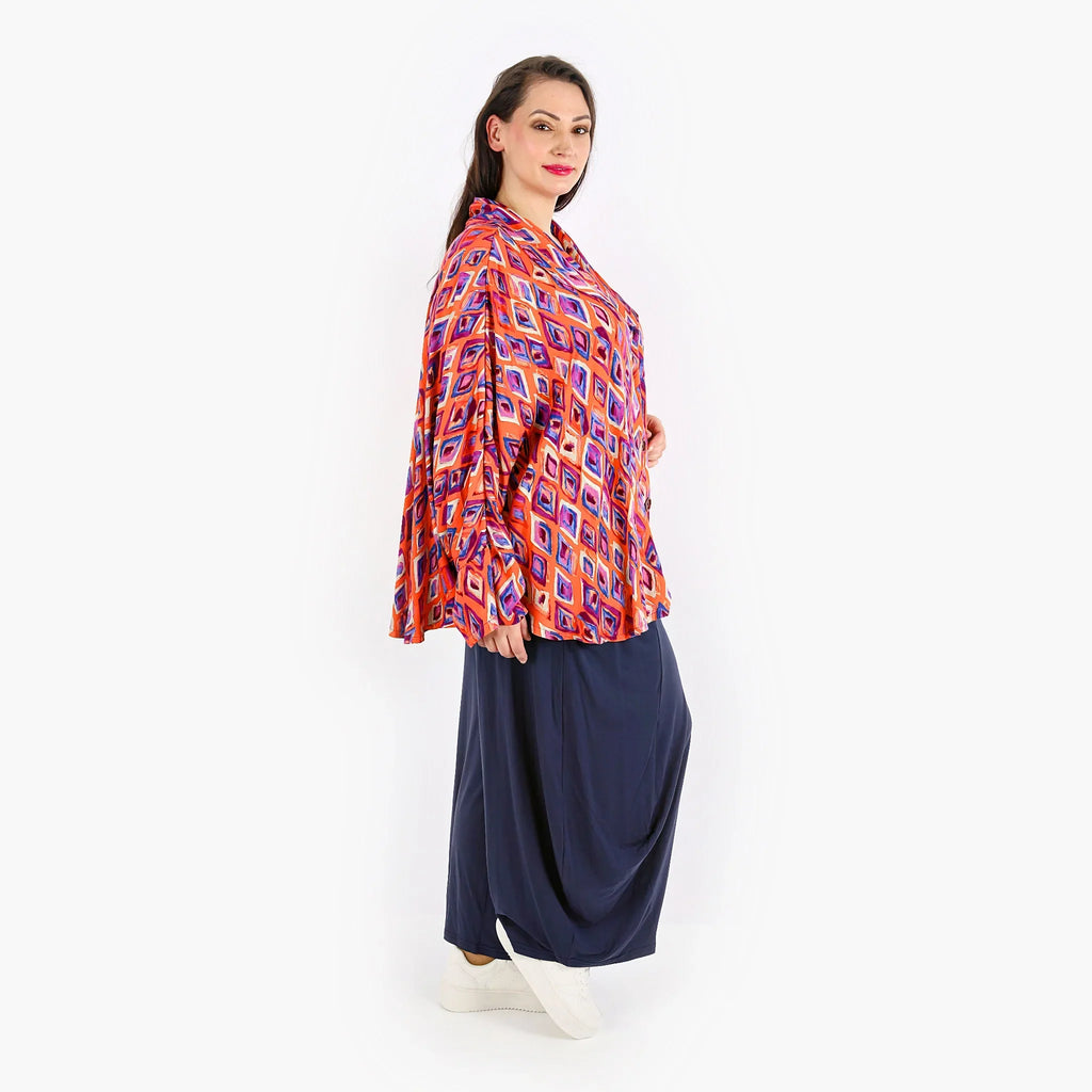 AKH 140 jacket, orange-violet-blue