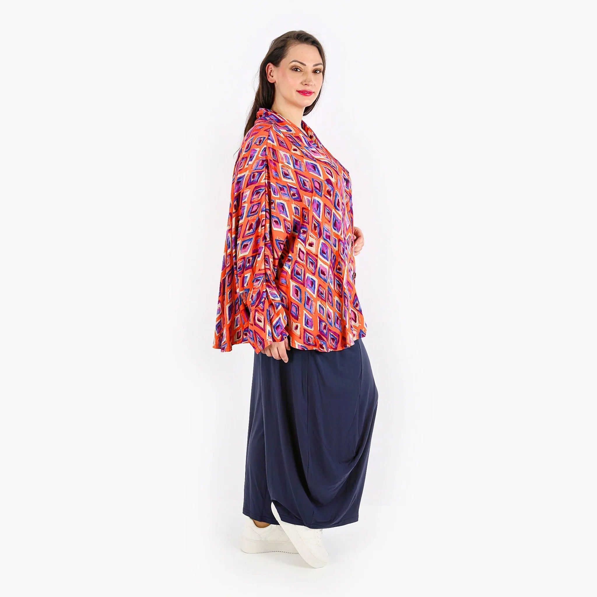 AKH 140 jacket, orange-violet-blue