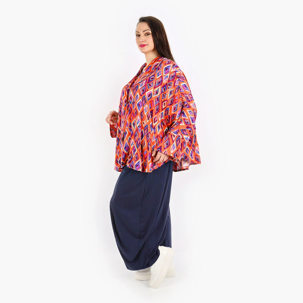 AKH 140 jacket, orange-violet-blue