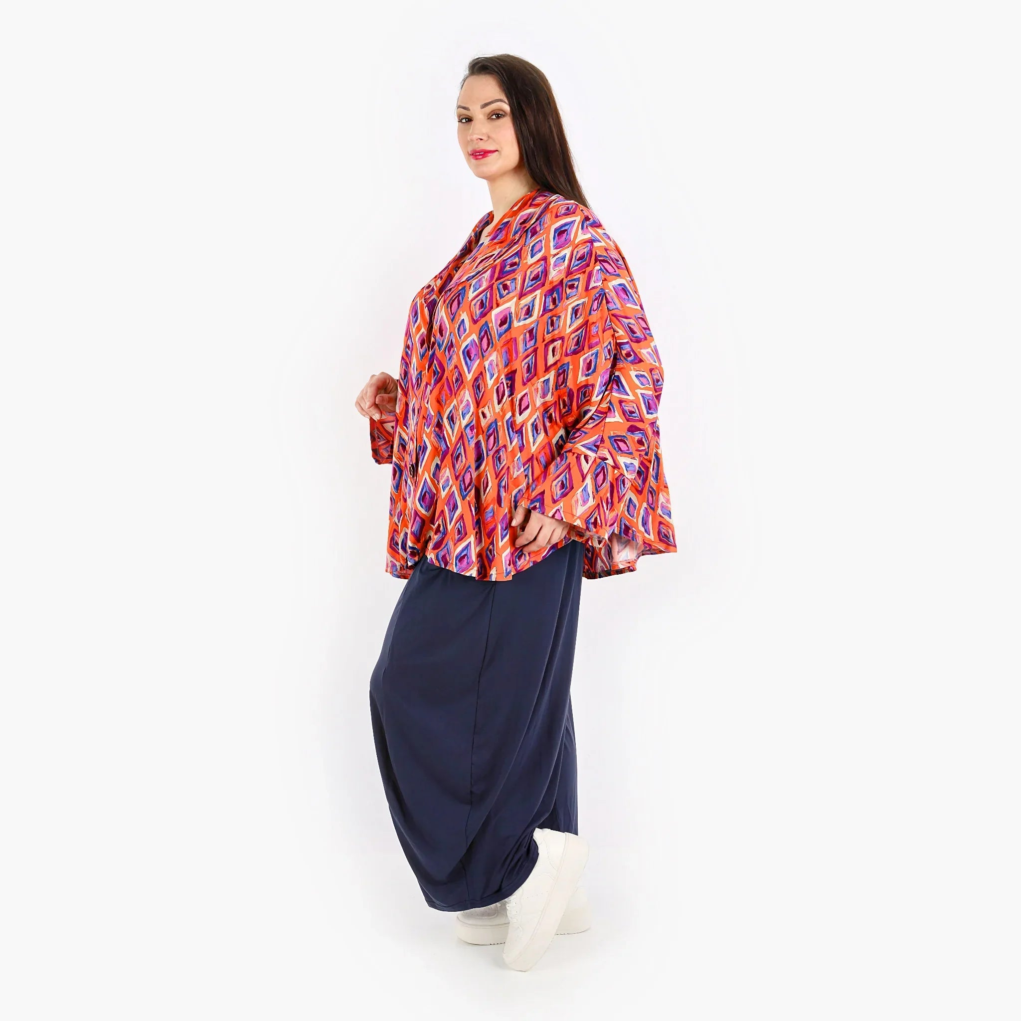 AKH 140 jacket, orange-violet-blue