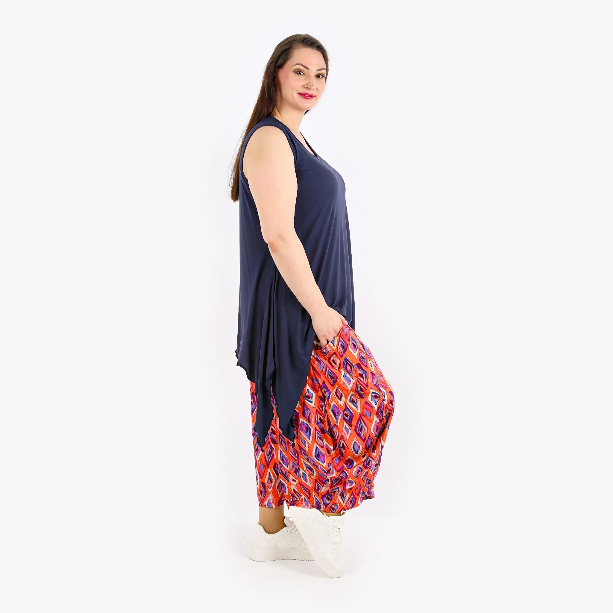 AKH 8069 Trousers, Orange-Violet-Blue