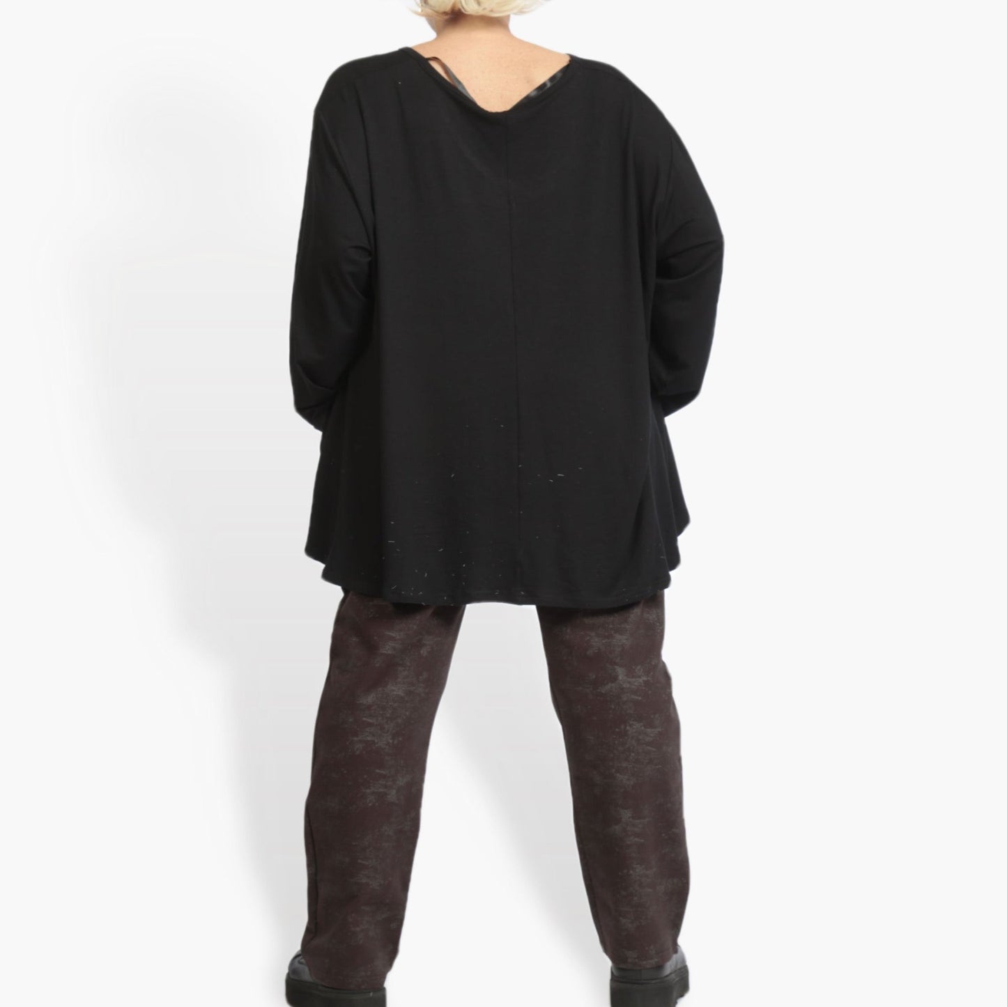 Winter trousers in the shape of Romanit jersey quality, Lilo in brown