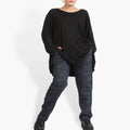 Winter trousers in the shape of Romanit jersey quality, Lilo in blue