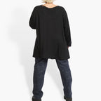 Winter trousers in the shape of Romanit jersey quality, Lilo in blue