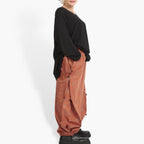 Winter trousers in the shape of Romanit jersey quality, Lilo in terracotta