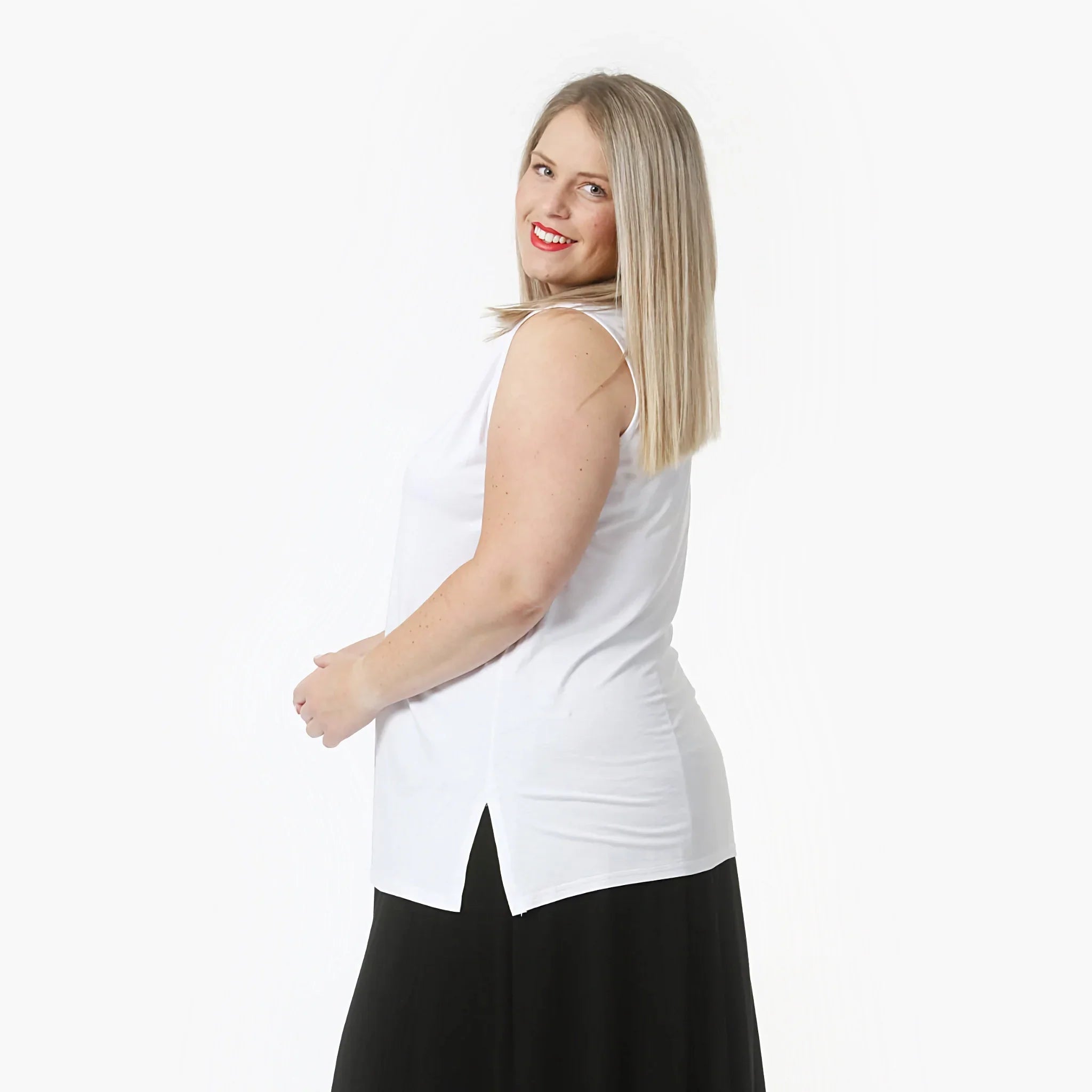 AKH 226 Top, White