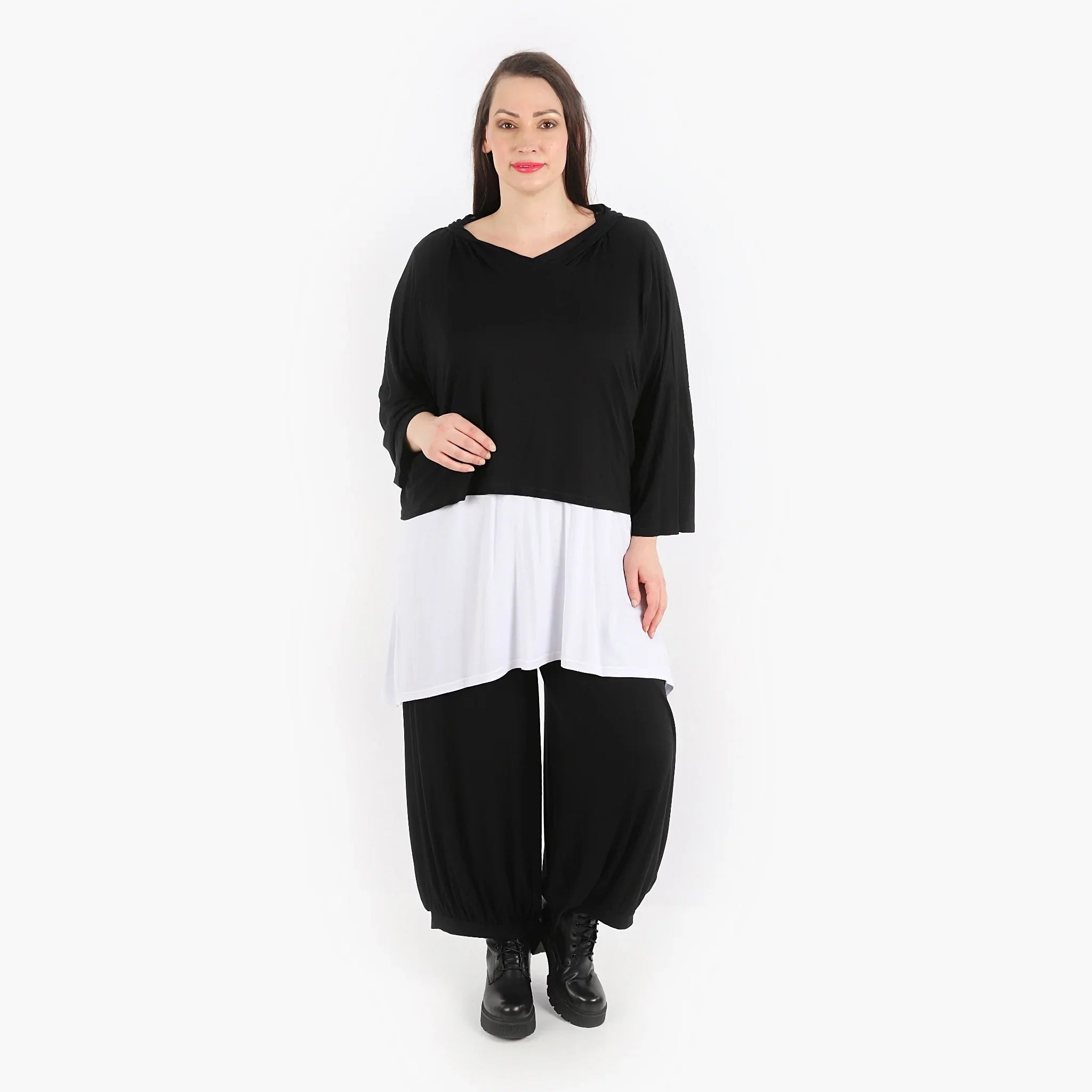 AKH Fashion Shirt 1039 Viskose, Schwarz