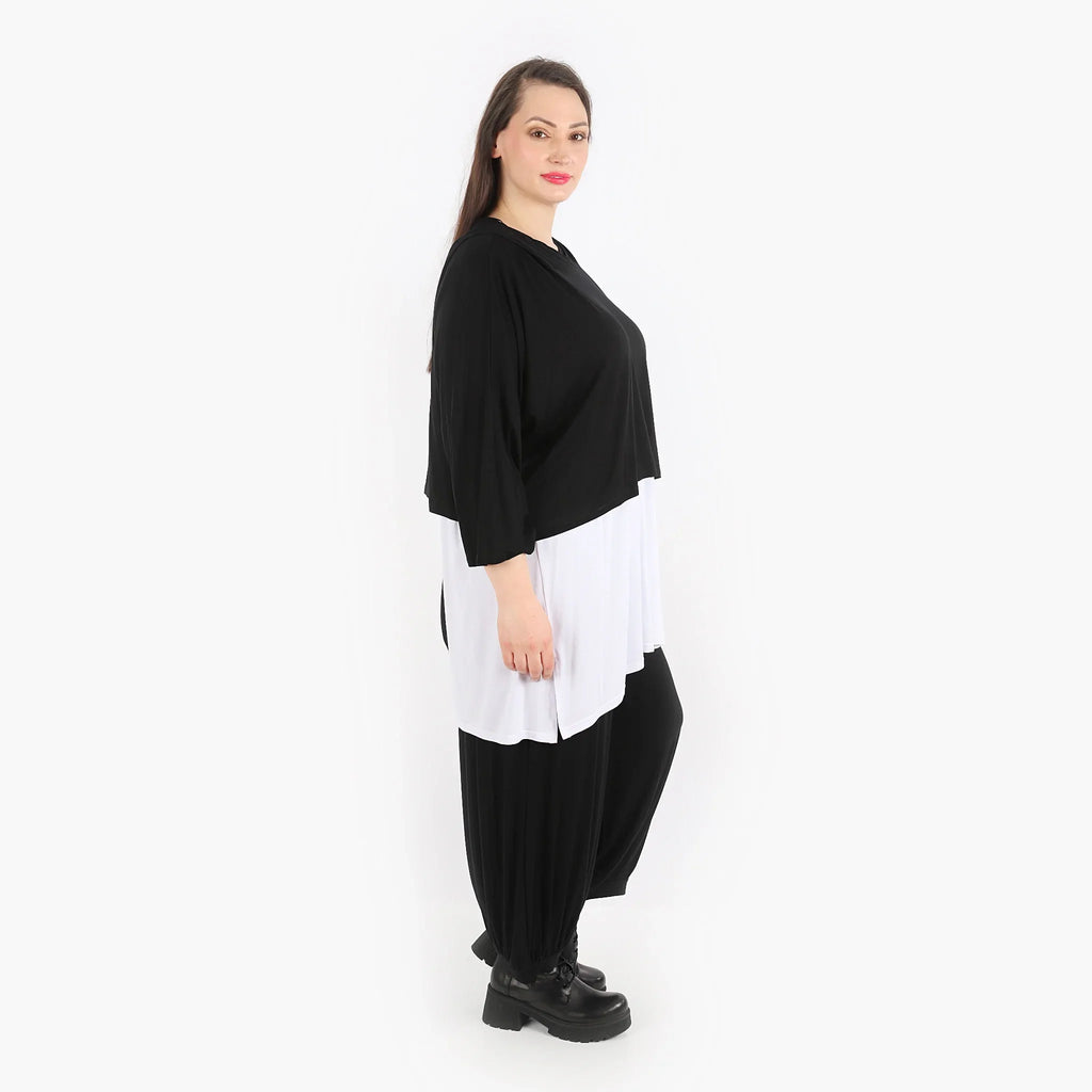 AKH Fashion Shirt 1039 Viskose, Schwarz