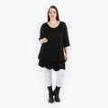 AKH Fashion Shirt 2066 Viskose, Schwarz