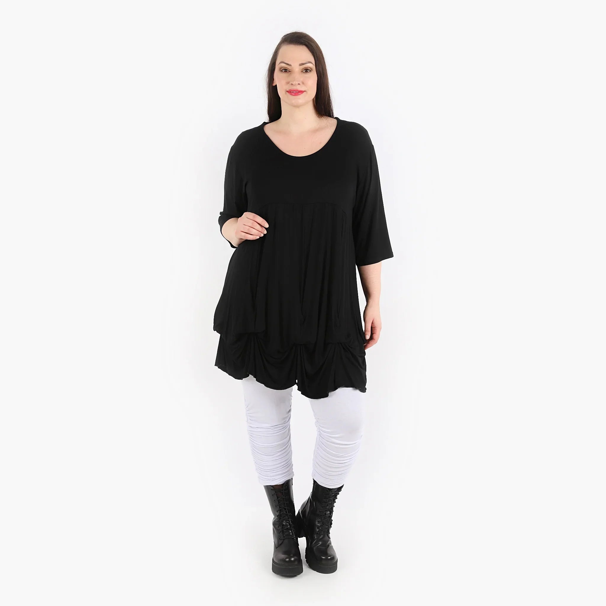 AKH Fashion Shirt 2066 Viskose, Schwarz