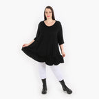 AKH Fashion Shirt 2066 Viskose, Schwarz