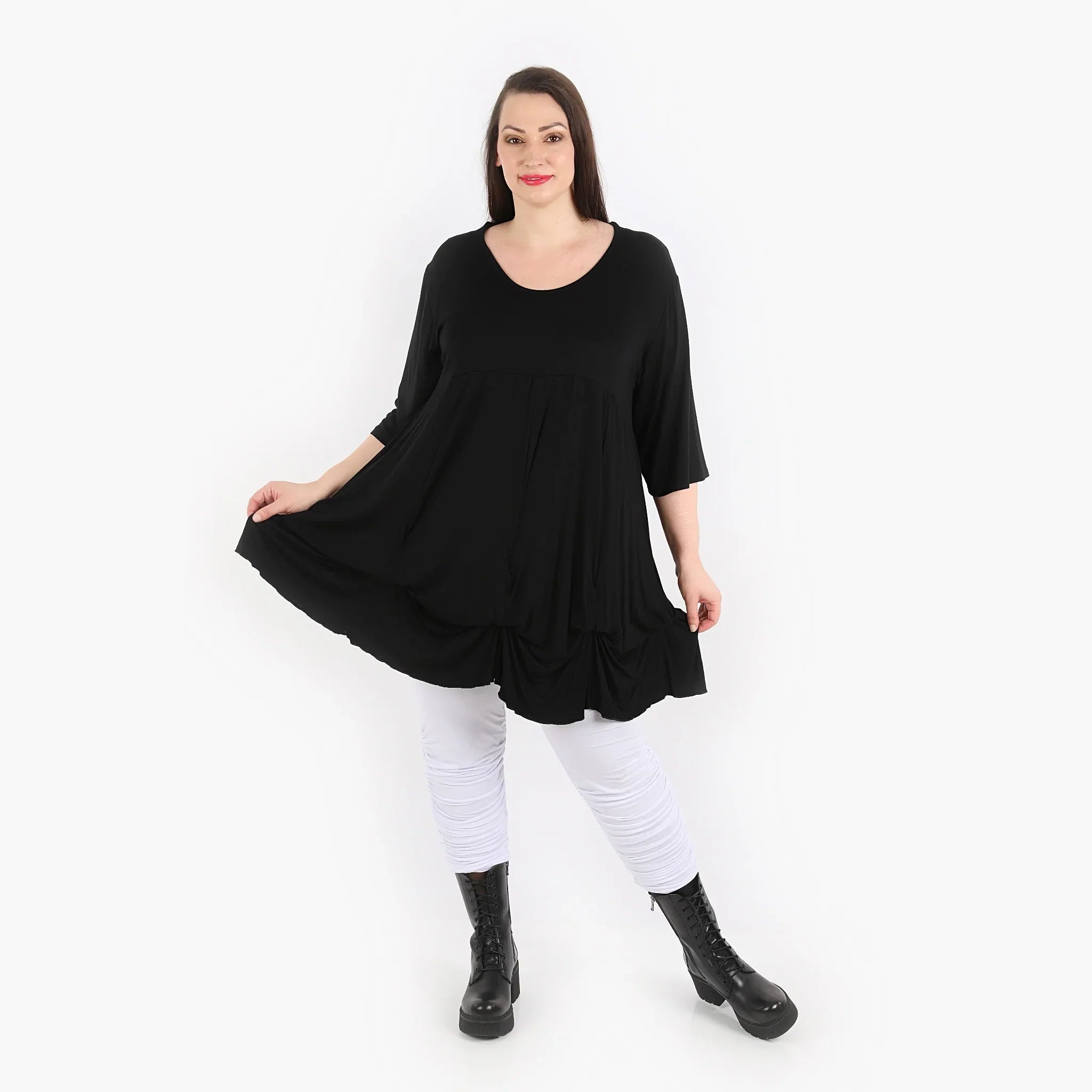 AKH Fashion Shirt 2066 Viskose, Schwarz