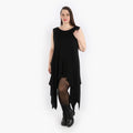 AKH Fashion Kleid 3067 Viskose, Schwarz