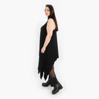 AKH Fashion Kleid 3067 Viskose, Schwarz