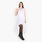 AKH Fashion Kleid 3067 Viskose, Weiß