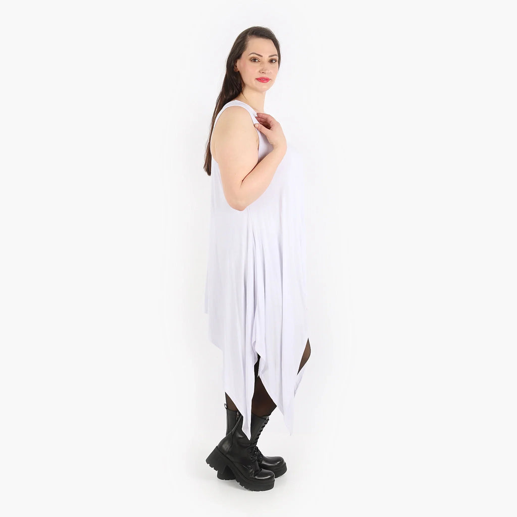 AKH Fashion Kleid 3067 Viskose, Weiß