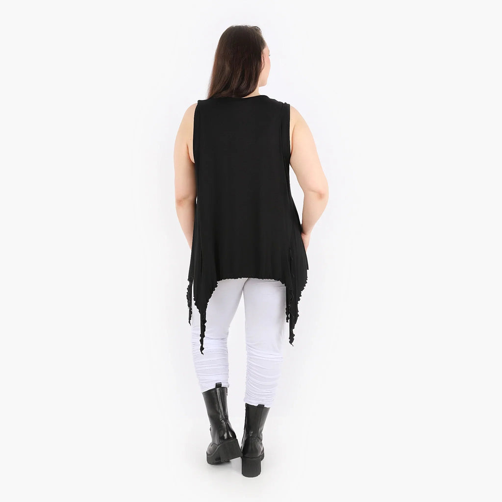 AKH Fashion Top 4130 Viskose, Schwarz